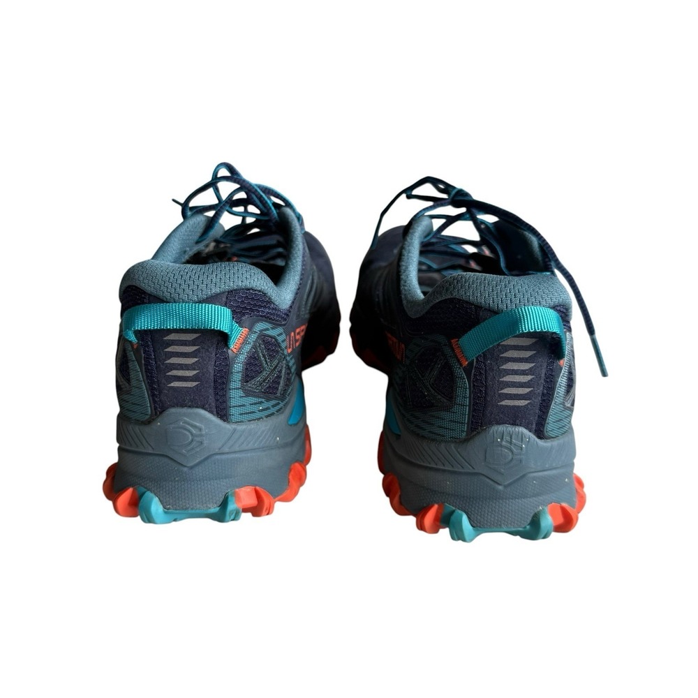 La Sportiva Bushido III Shoes Womens 8.5 Deep Sea Blue Cherry Trail Running - Picture 3 of 9